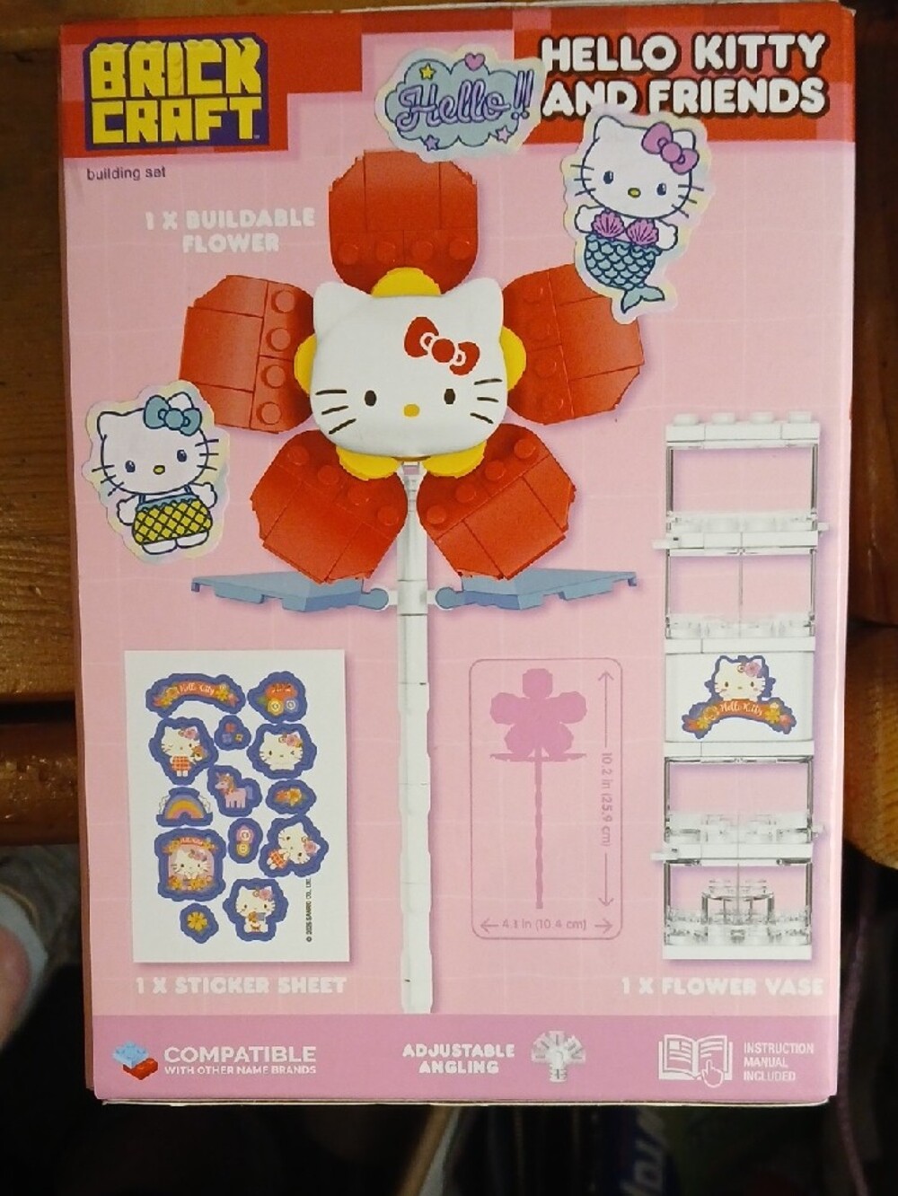Hello Kitty Red Flower Building Set - Picture 3 of 6